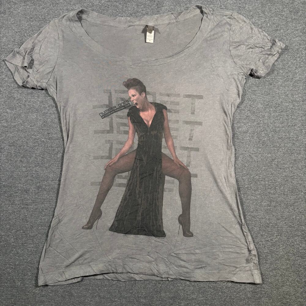 Vintage Style Janet Jackson Tour Graphic baby tee Size S Popstar merch